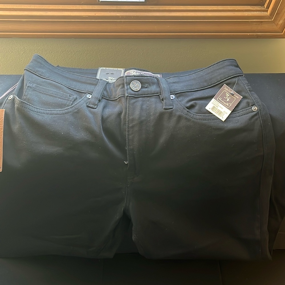 34 Heritage Double Black Jeans - Charisma Fit - NWT